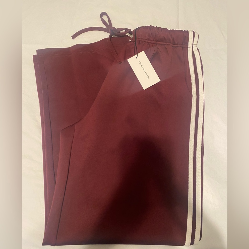 Mimosa Track Pant - Maroon - Small
